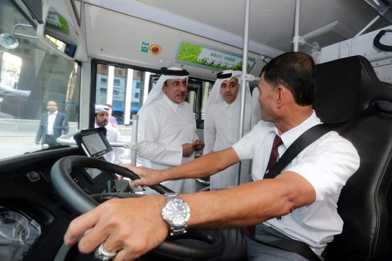 Ministry starts electric bus testing on Qatar roads
