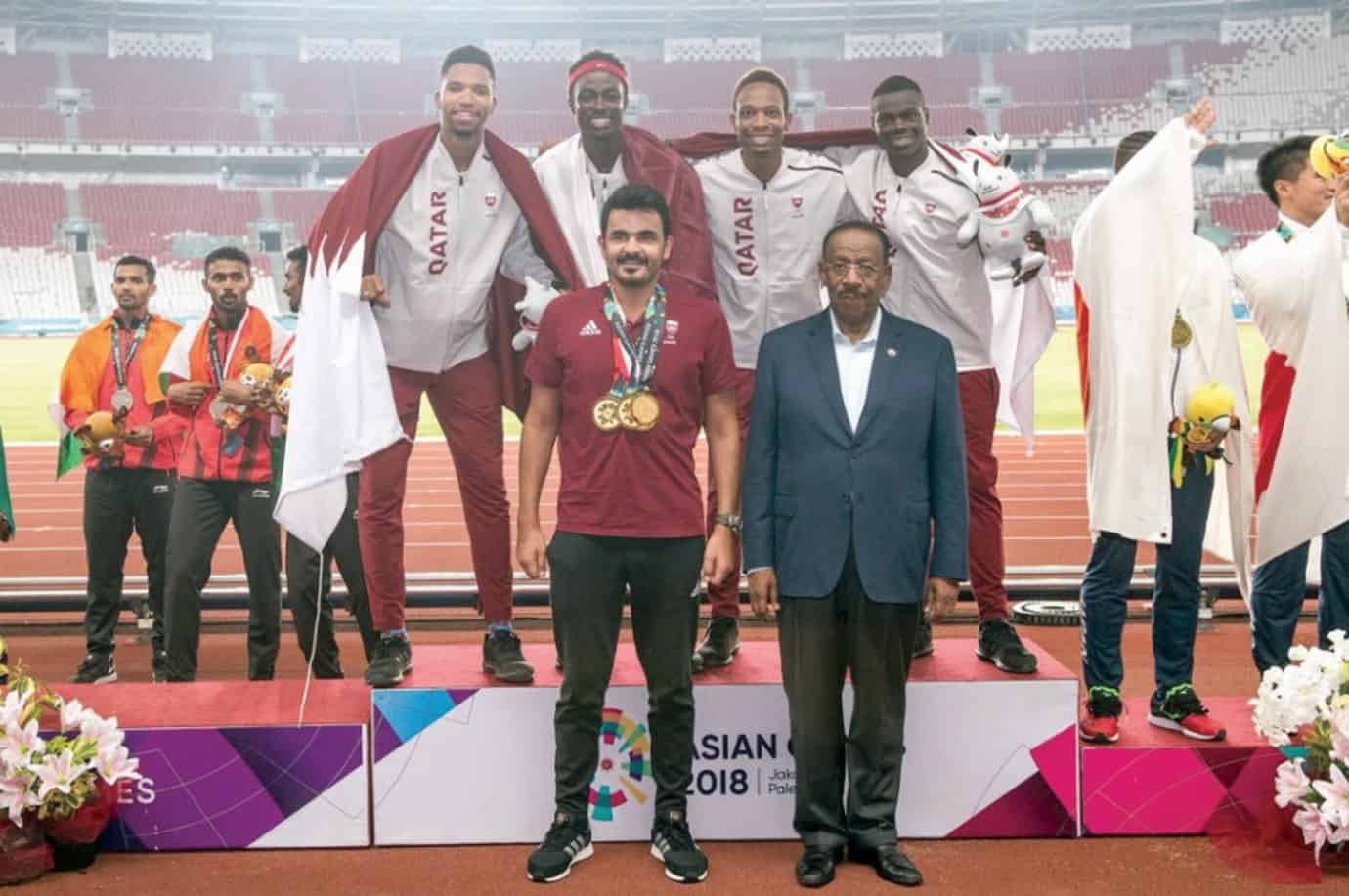 Qatar clinch relay gold with record run at Asian Games