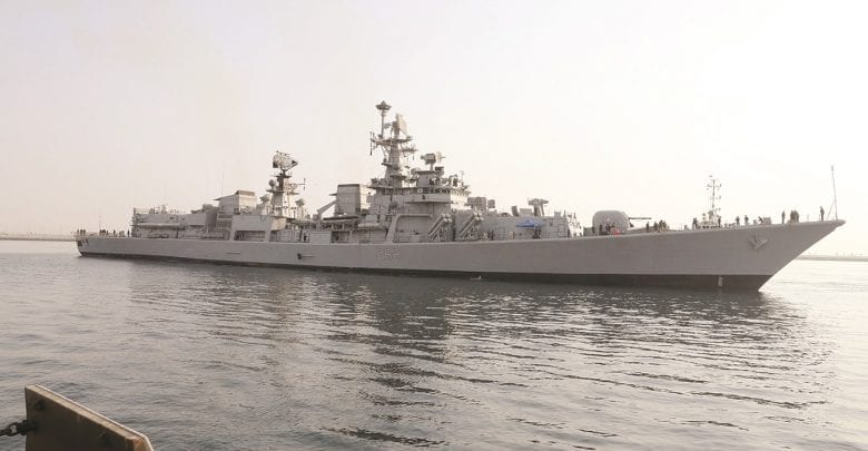 Indian naval ship on goodwill visit showcases capacities