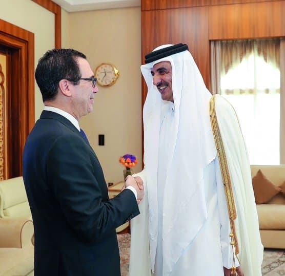 Amir meets US Treasury Secretary