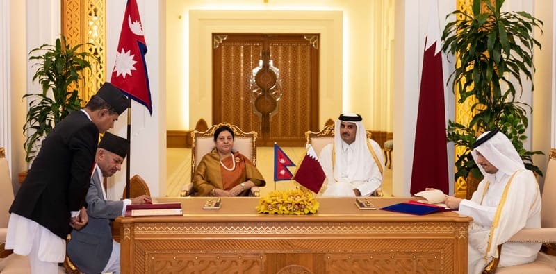 Amir holds talks with Nepal President