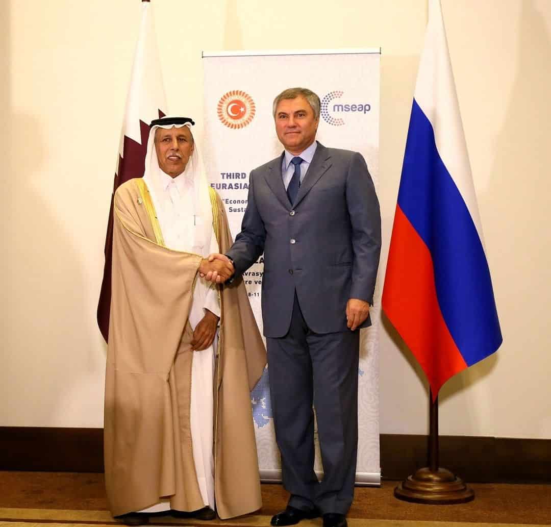 Qatar discusses parliamentary relations with Russia, Turkey