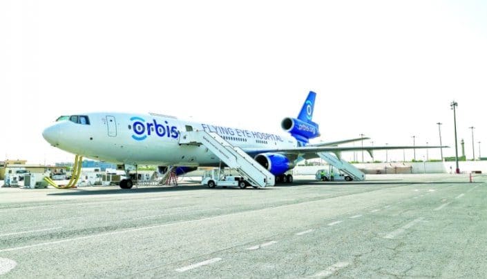 Qatar Airways hosts tours on board Orbis Flying Eye Hospital Qatar Airways hosts tours on board Orbis Flying Eye Hospital