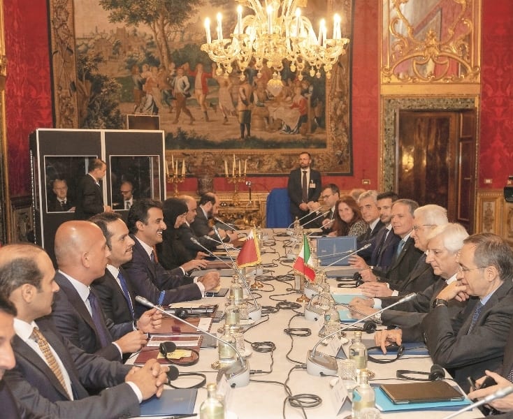 Amir and President of Italy hold talks