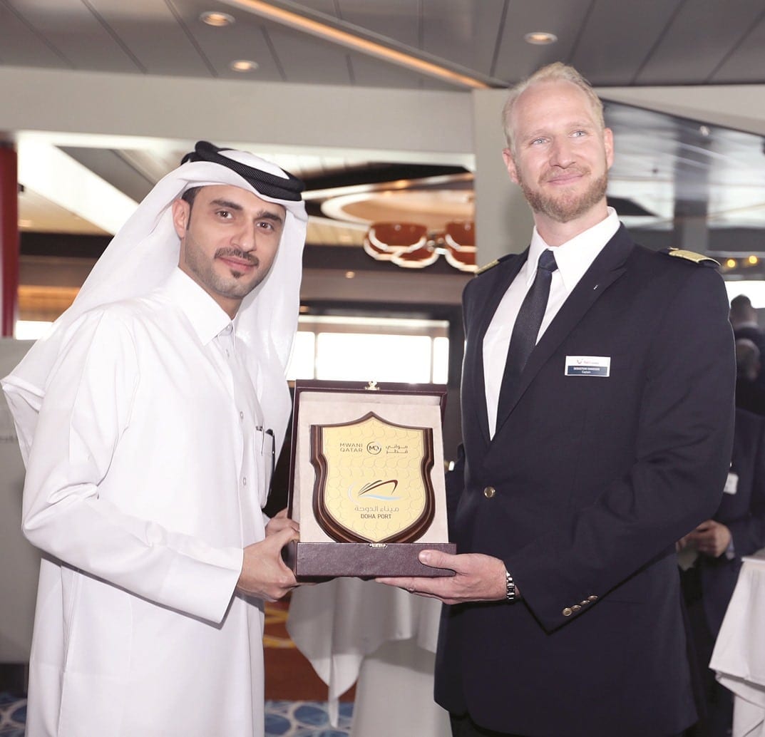 Mega cruise ship Mein Schiff 4 brings 2,522 tourists to Qatar