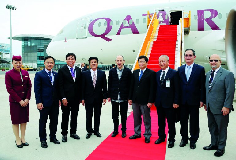 Qatar Airways touches down for the first time in Da Nang