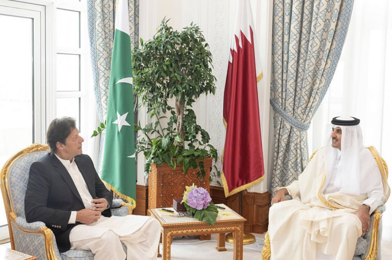 Amir, Imran Khan discuss promoting bilateral cooperation