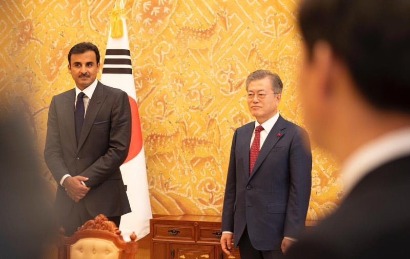 Amir, President of Korea discuss relations of friendship and cooperation