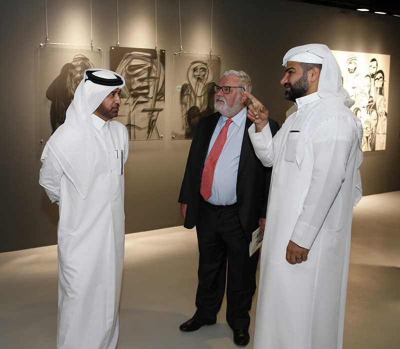 Qatari artist displays his works at Escapism exhibition at Katara