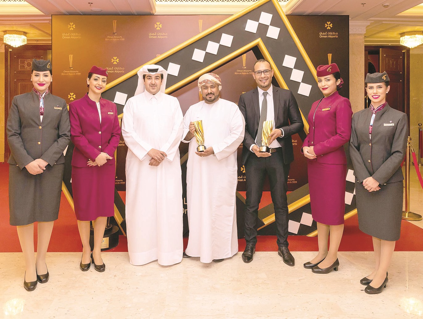 Qatar Airways wins two awards at the Oman Airports Awards 2019