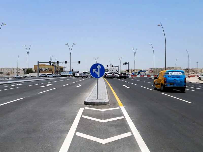 Partial Opening of Al Egda Street in Al Khor City