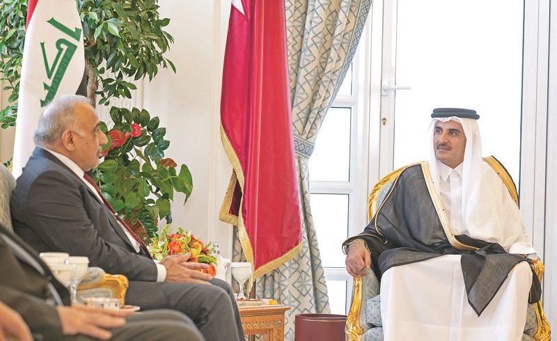 Amir and Iraq PM review latest regional and international developments