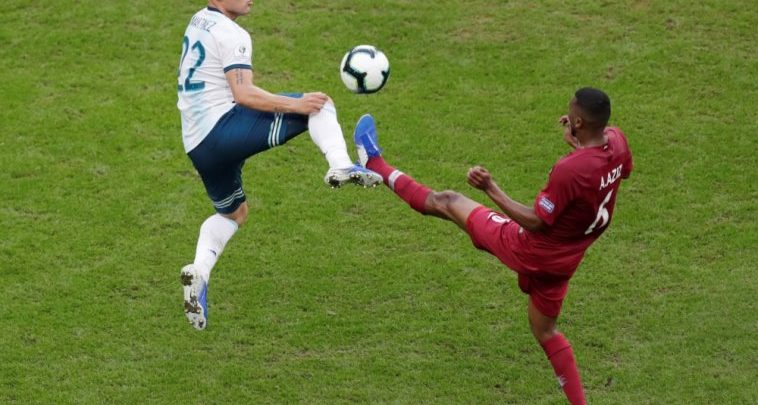 Argentina beat Qatar 2-0 to qualify for Copa America last eight Argentina beat Qatar 2-0 to qualify for Copa America last eight
