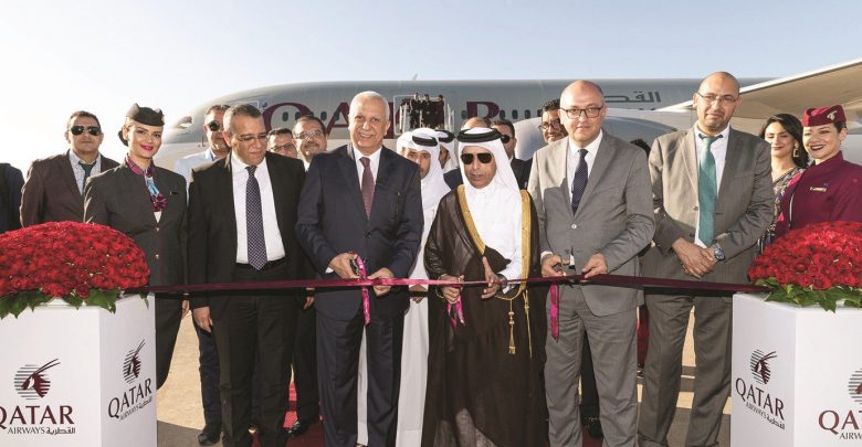Qatar Airways's inaugural flight touches down in Rabat Qatar Airways's inaugural flight touches down in Rabat