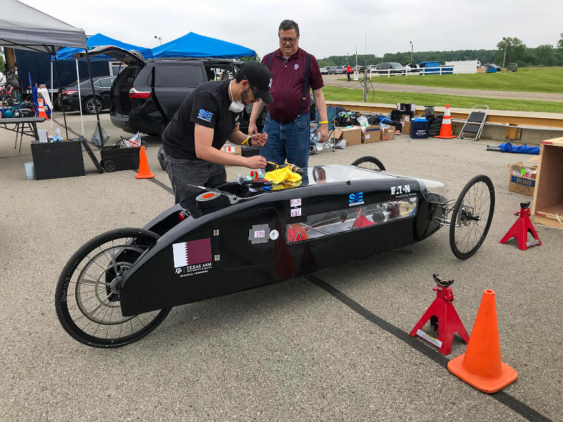 Texas A&M at Qatar students build car for race in Michigan