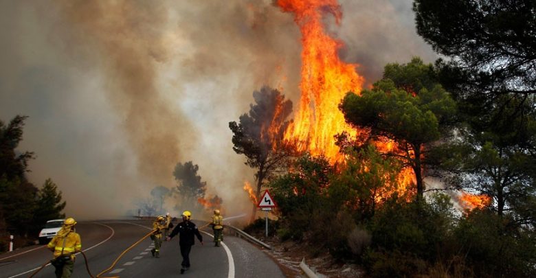 A heat wave ignites forest fires in Spain and warnings in European capitals A heat wave ignites forest fires in Spain and warnings in European capitals