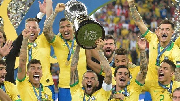 Brazil win Copa America with a 3-1 victory over Peru Brazil win Copa America with a 3-1 victory over Peru