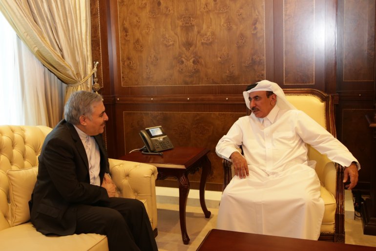 Minister meets Iranian, German envoys