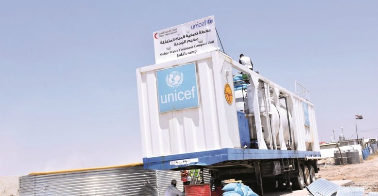 QRCS offers water, sanitation services to displaced in Iraq QRCS offers water, sanitation services to displaced in Iraq