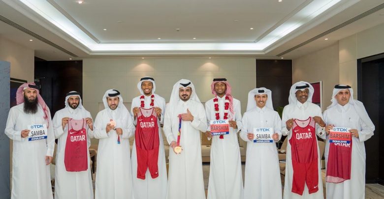 Sheikh Joaan honours Barshim Sheikh Joaan honours Barshim
