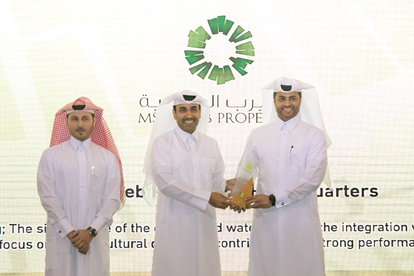 Msheireb Properties wins “Green Office Building Award”