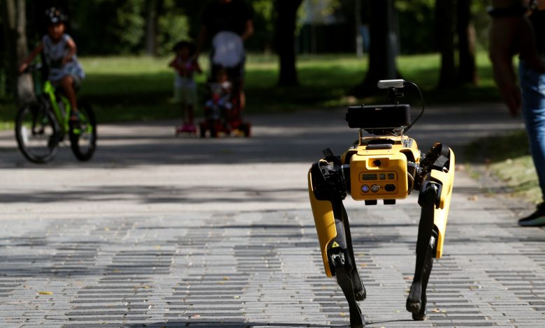 Singapore deploys robot 'dog' to encourage social distancing Singapore deploys robot 'dog' to encourage social distancing