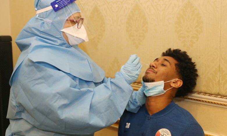 Qatar national team players take coronavirus test before training camp Qatar national team players take coronavirus test before training camp