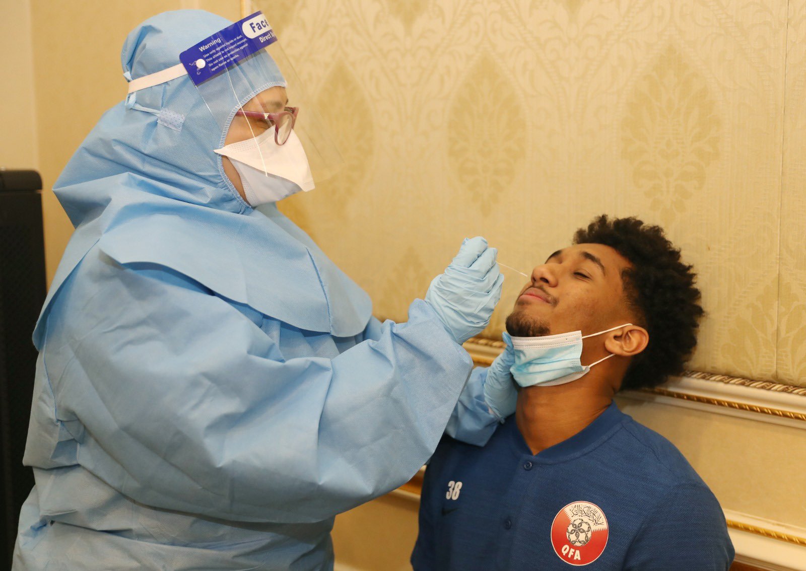 Qatar national team players take coronavirus test before training camp