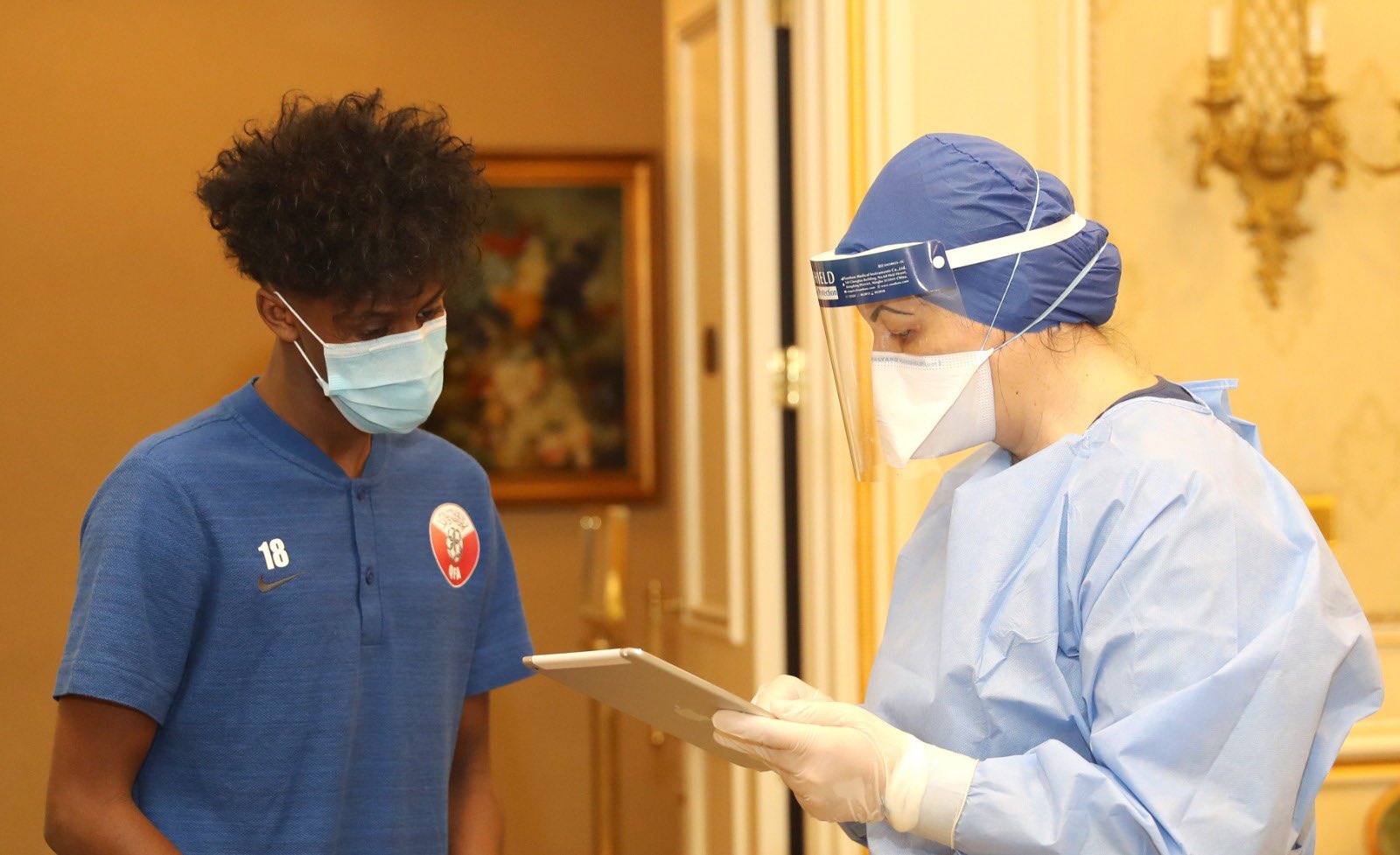 Qatar national team players take coronavirus test before training camp