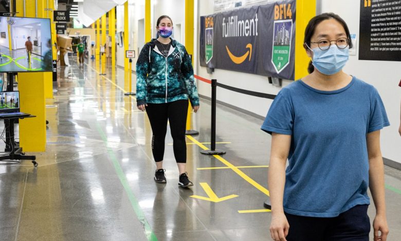 Amazon to use AI tech in its warehouses to enforce social distancing Amazon to use AI tech in its warehouses to enforce social distancing