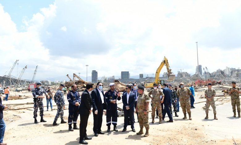 Ambassador visits Qatari search and rescue team at Beirut Port explosion site Ambassador visits Qatari search and rescue team at Beirut Port explosion site
