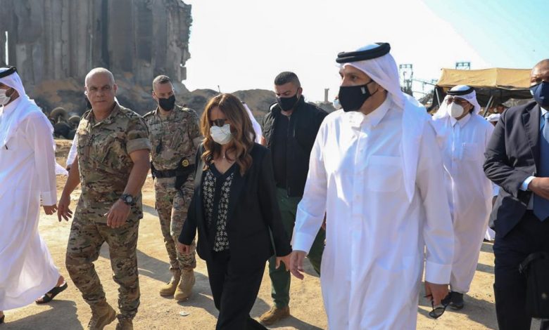 Foreign Minister Tours Site of Beirut Port Explosion Foreign Minister Tours Site of Beirut Port Explosion