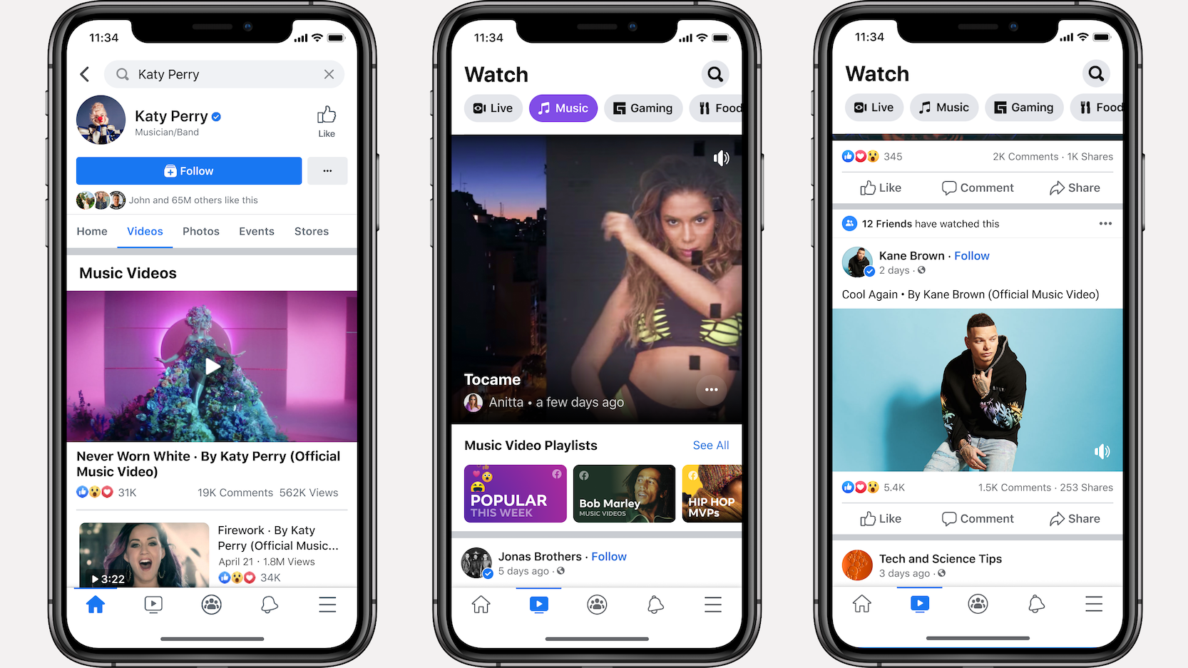 Facebook challenges YouTube with licensed music videos
