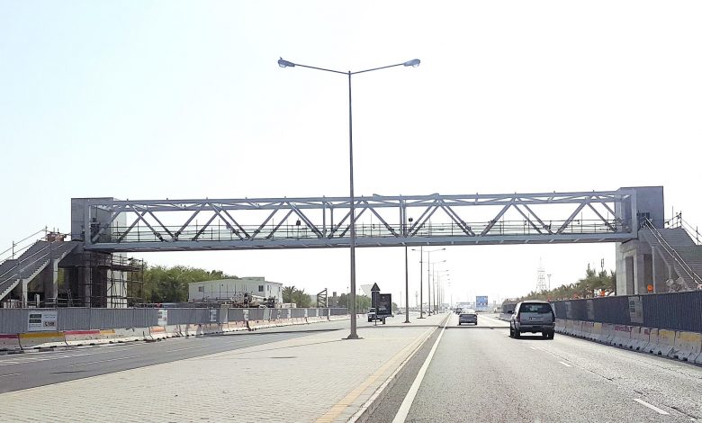 The first footbridge in Al-Wakra is nearing completion The first footbridge in Al-Wakra is nearing completion