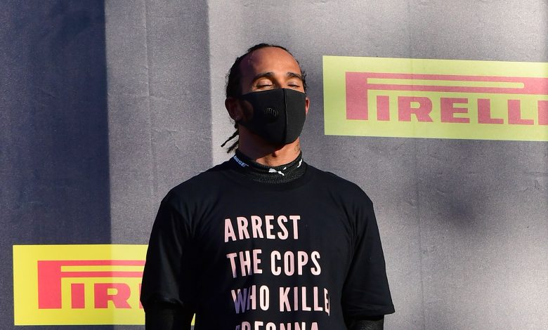 FIA looking into Hamilton anti-racism shirt gesture FIA looking into Hamilton anti-racism shirt gesture
