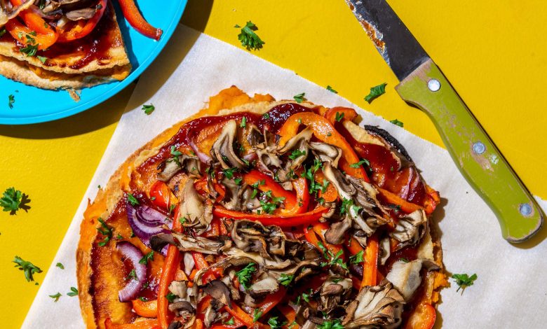 A sweet potato and mushroom quesadilla-pizza mash-up that'll surprise you A sweet potato and mushroom quesadilla-pizza mash-up that'll surprise you