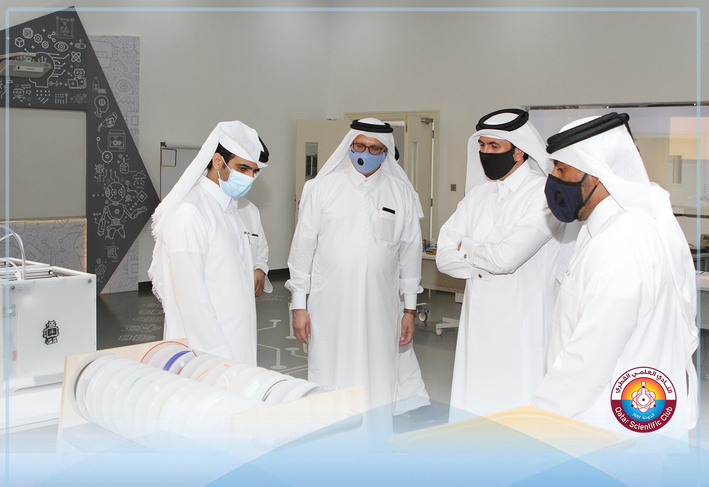 Qatar Scientific Club Manufactures 6 Thousand Face Shields for HMC and Oryx Staff