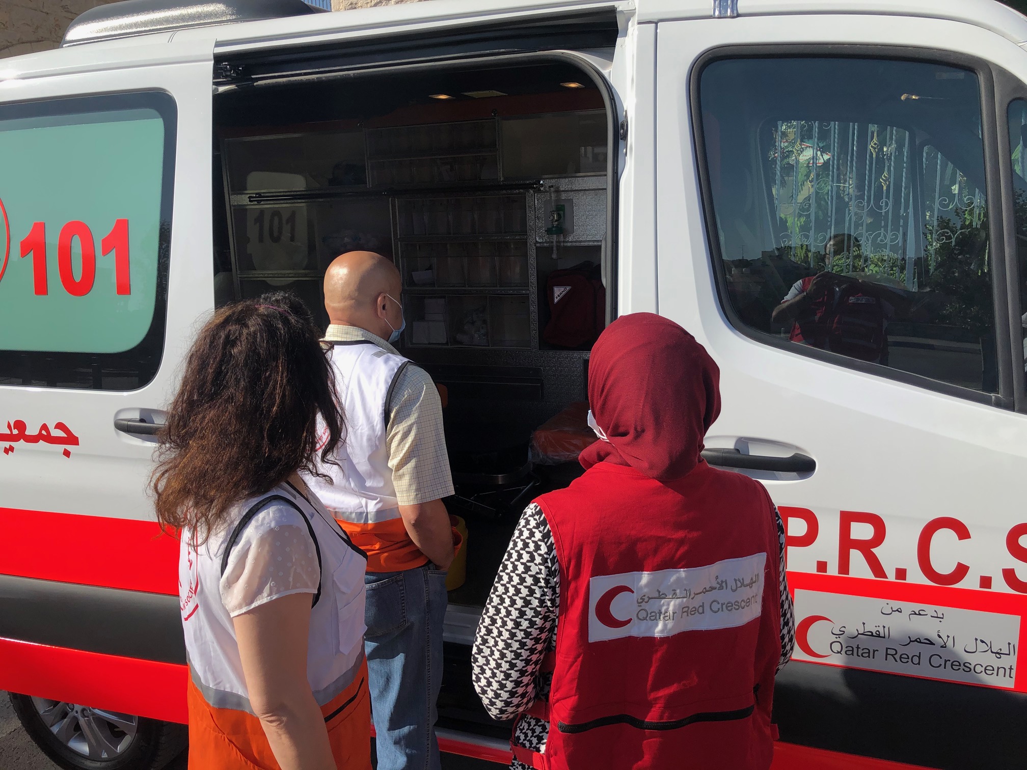 QRCS Supports Palestine Red Crescent Ambulance Service