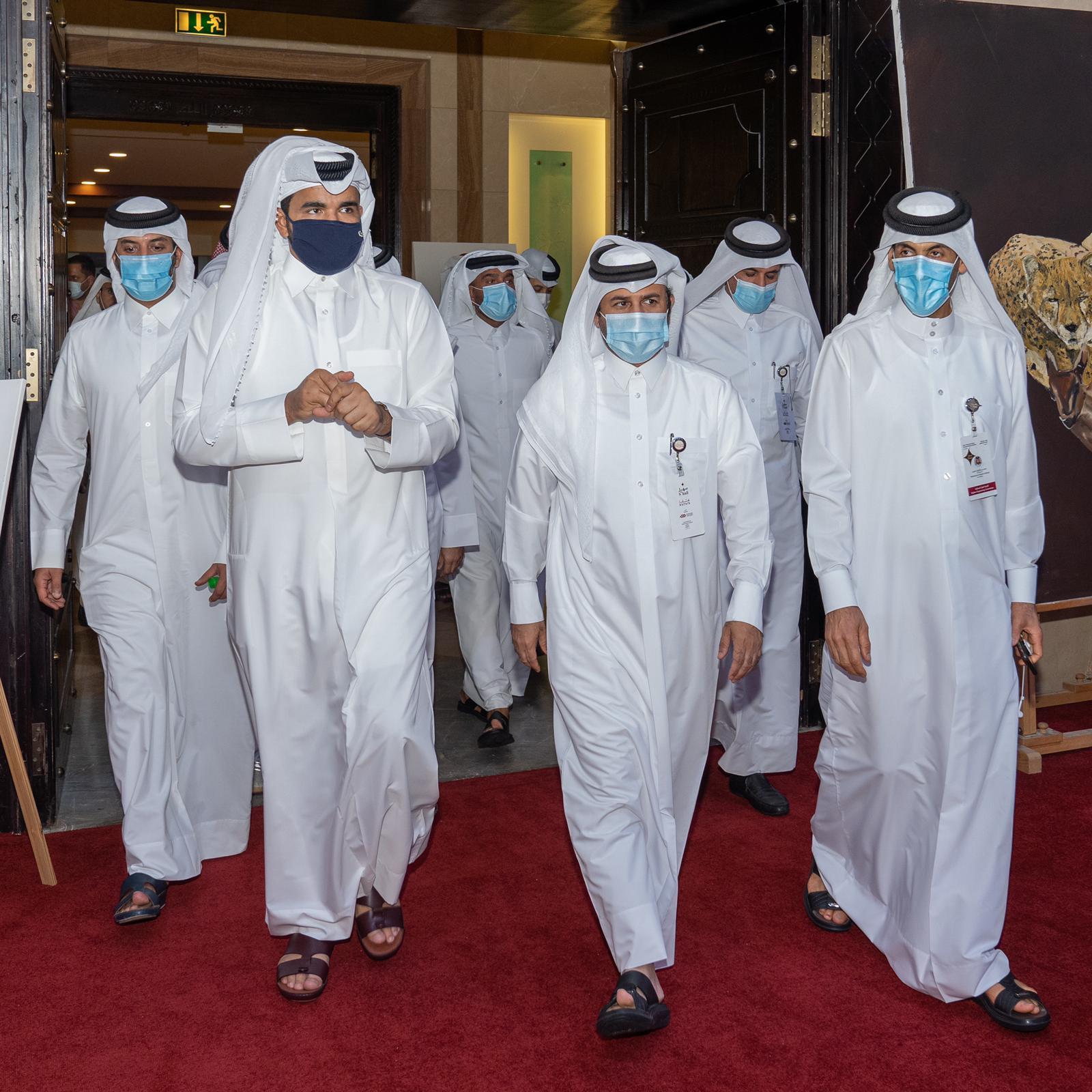 QOC President Visits Katara International Hunting and Falcons "S'hail 2020"