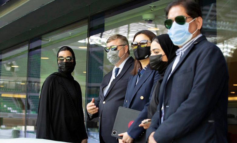 Sheikha Moza Meets with Evaluation Committee of Olympic Council of Asia Sheikha Moza Meets with Evaluation Committee of Olympic Council of Asia