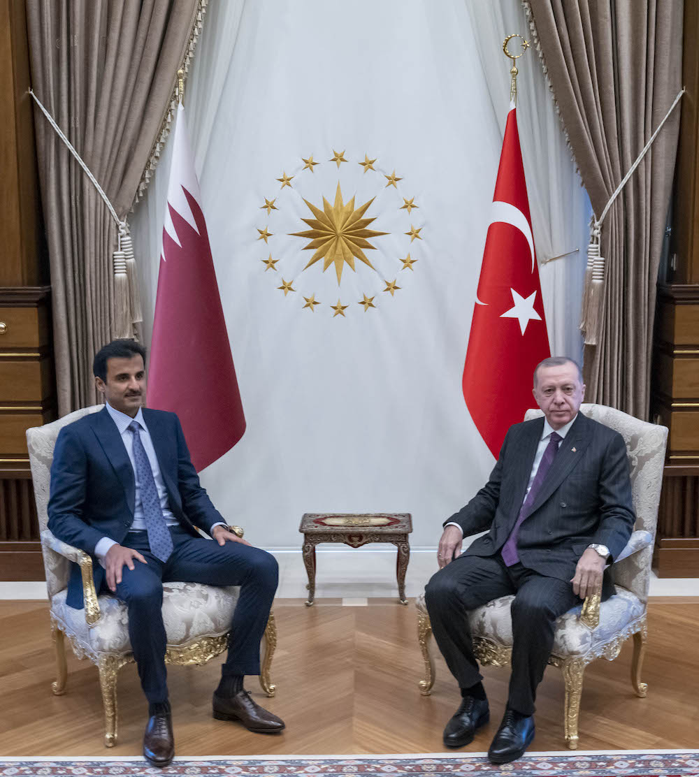 Amir and the Turkish President Discuss Enhancing Strategic Cooperation, Regional and International Issues