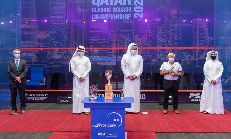 Sheikh Joaan Crowns Egypt's Ali Farag Champion of Qatar Classic 2020 Sheikh Joaan Crowns Egypt's Ali Farag Champion of Qatar Classic 2020