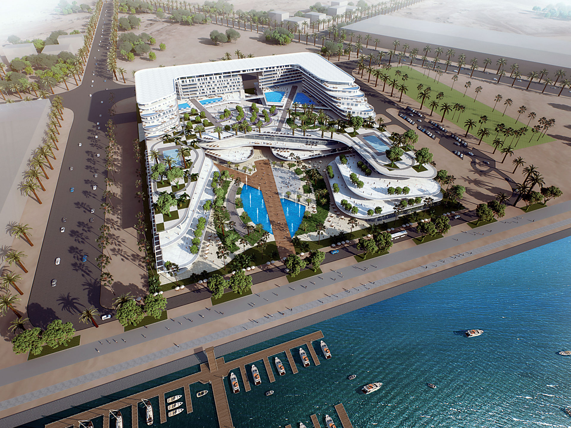 Construction work for Mazaya Marina Plaza project begins Construction work for Mazaya Marina Plaza project begins