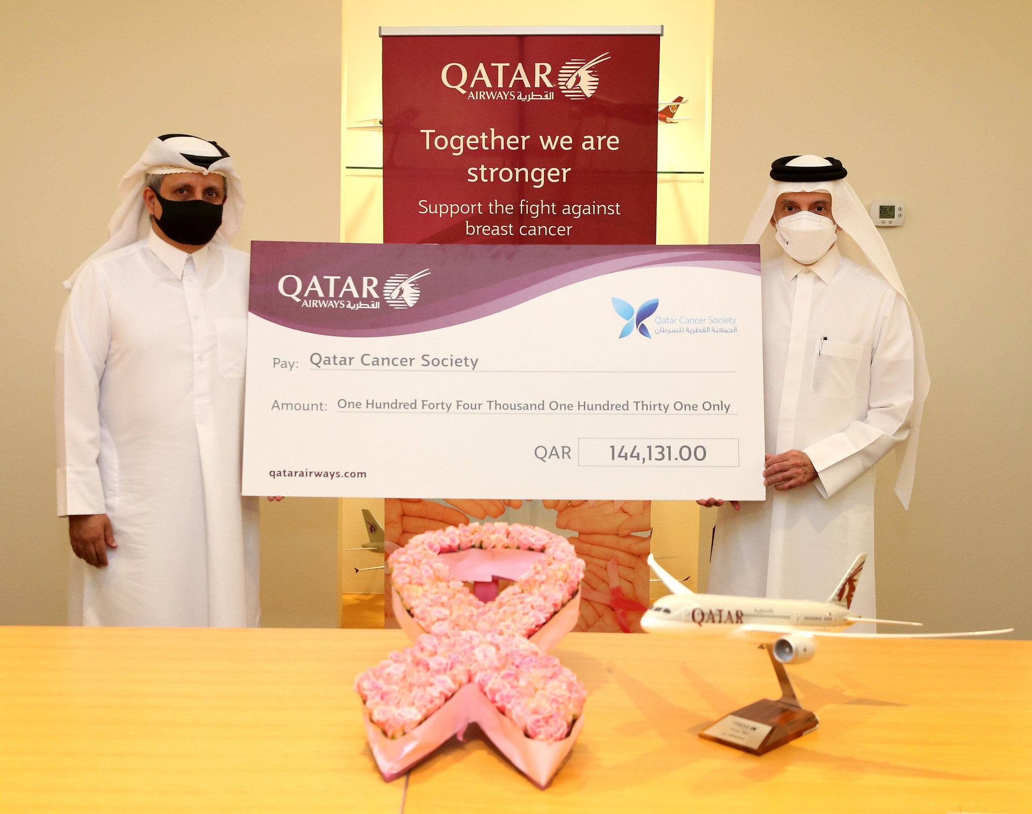 Qatar Airways staff raise QR145,000 for Qatar Cancer Society