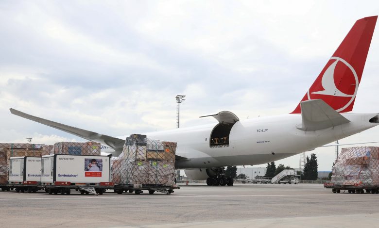 Turkish Cargo carries COVID-19 vaccines via its cross-continental air bridge Turkish Cargo carries COVID-19 vaccines via its cross-continental air bridge