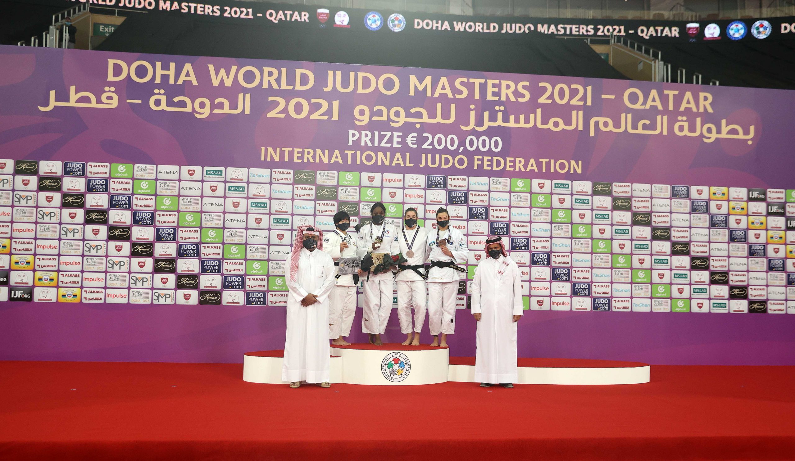 Sheikh Joaan Crowns Winner of Doha World Judo Masters 2021