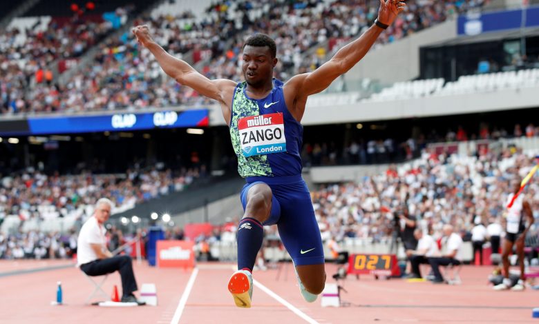Zango leaps into record books with world indoor triple jump mark Zango leaps into record books with world indoor triple jump mark