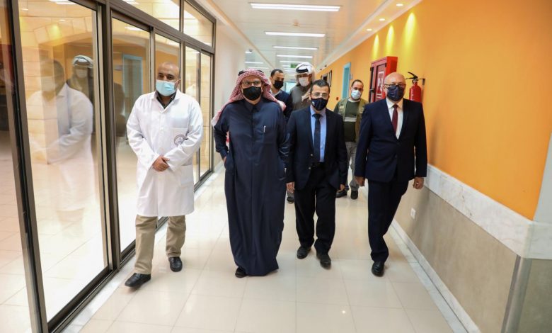 Al Emadi Inspects Work Progress at Hamad Hospital in Gaza Al Emadi Inspects Work Progress at Hamad Hospital in Gaza