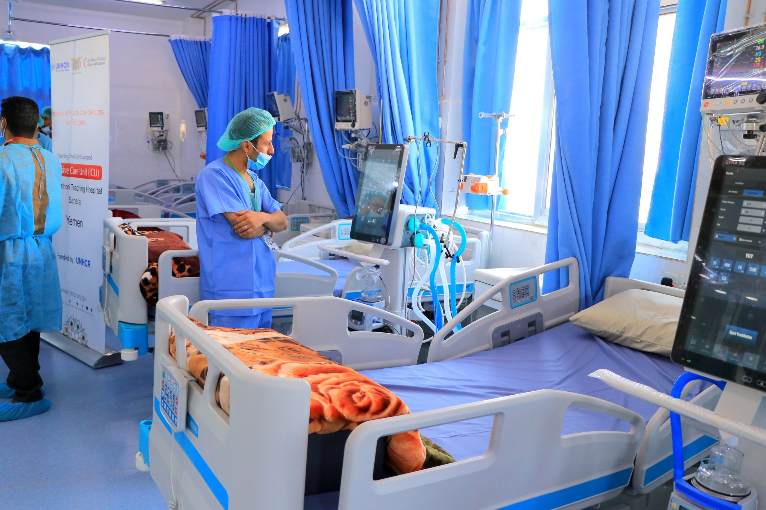 QRCS Opens EICS Department at Al-Jomhouri Hospital in Yemen