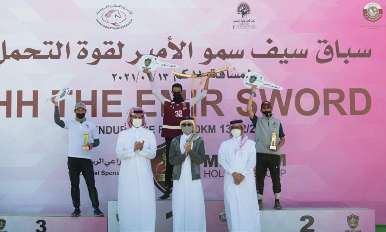 Minister Crowns Winners of Endurance Race on HH the Amir Sword Minister Crowns Winners of Endurance Race on HH the Amir Sword